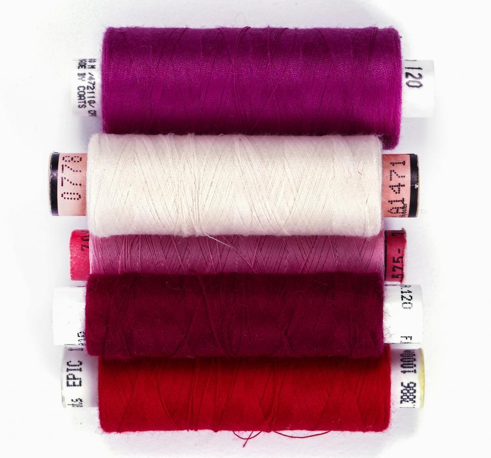 Free Image of Thread in Reds, and White 
