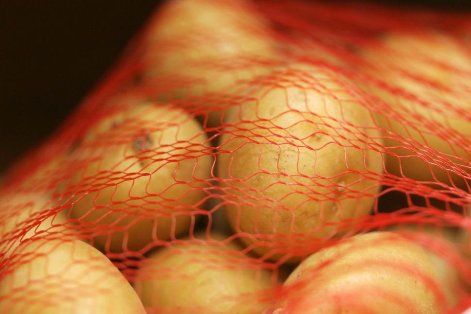 Free Image of Potatoes in mesh bag 
