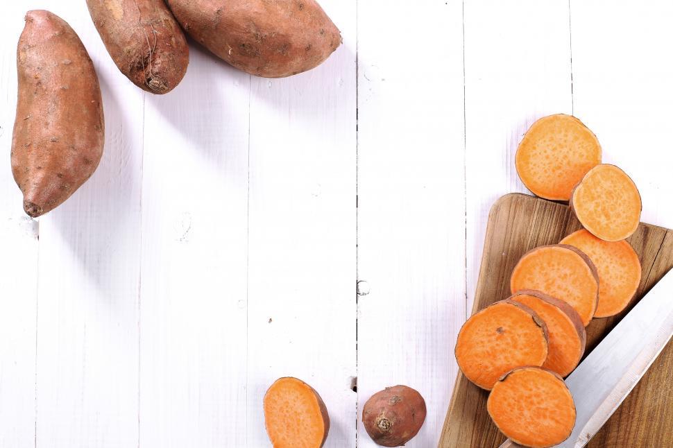Free Image of Sweet potato background 