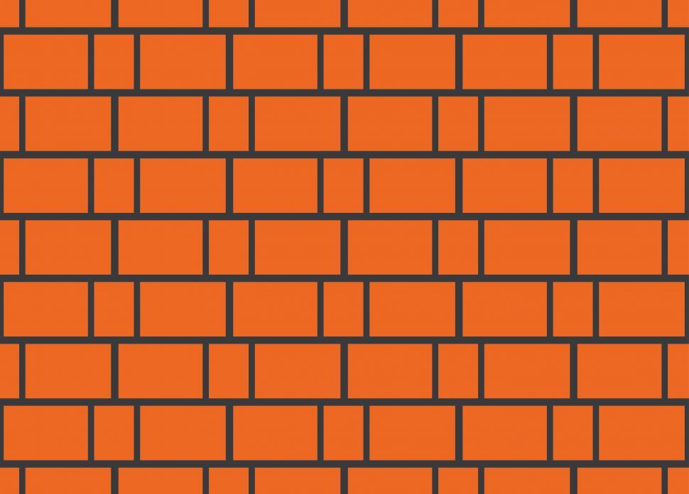 Download Free Stock Photo of Brick wall illustration  