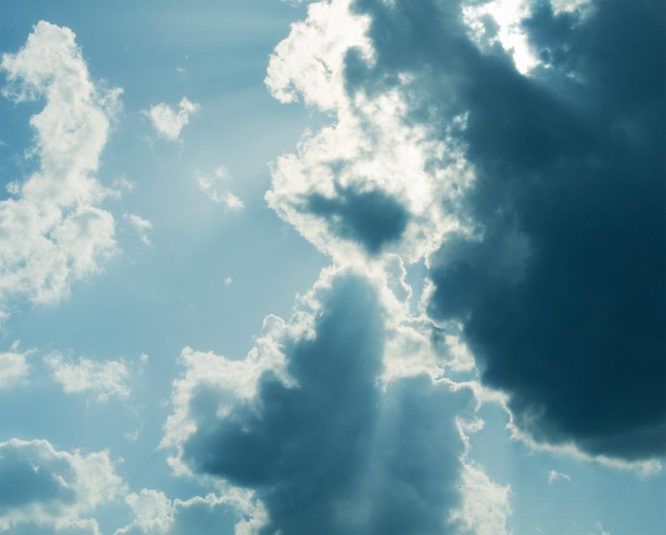 Free Image of Sky and partial clouds  