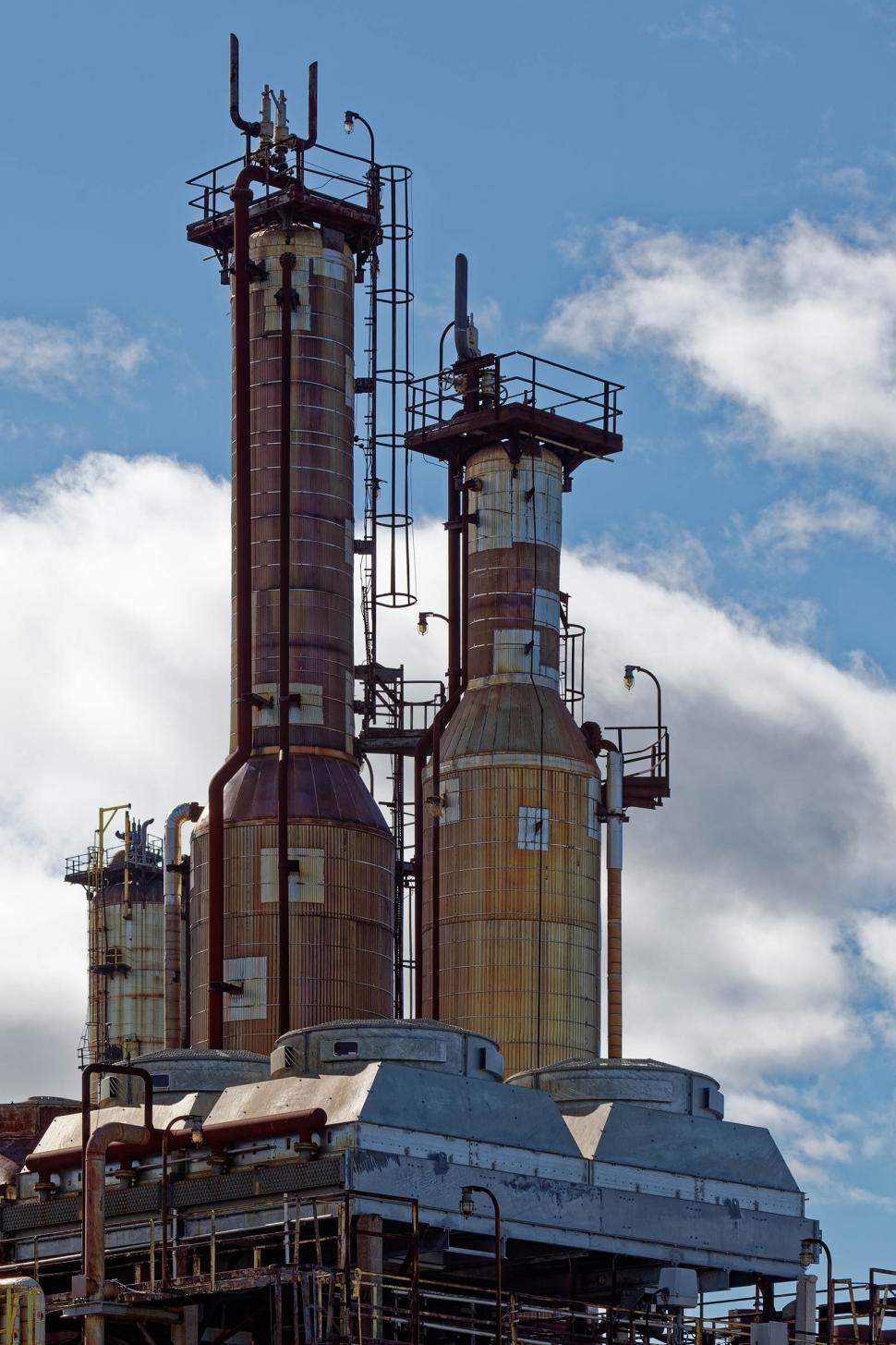 Free Image of Two industrial towers 