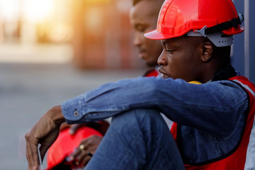 Free Image of Industrial workers are taking a break 