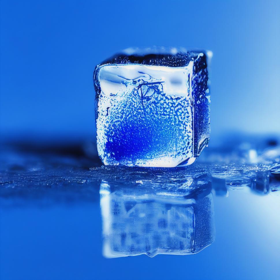 Free Image of Melting ice cube  