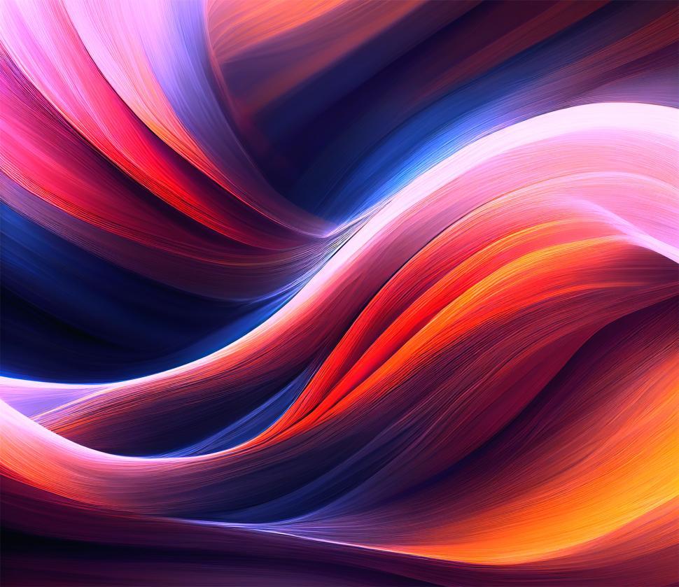 Free Image of Abstract colorful waves background  