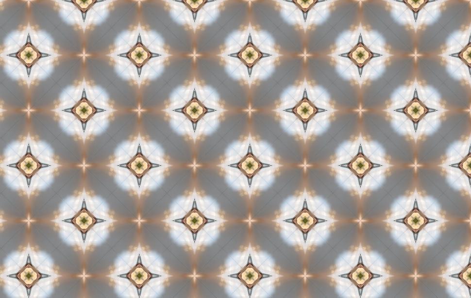 Free Image of Glowing star shapes repeat pattern  
