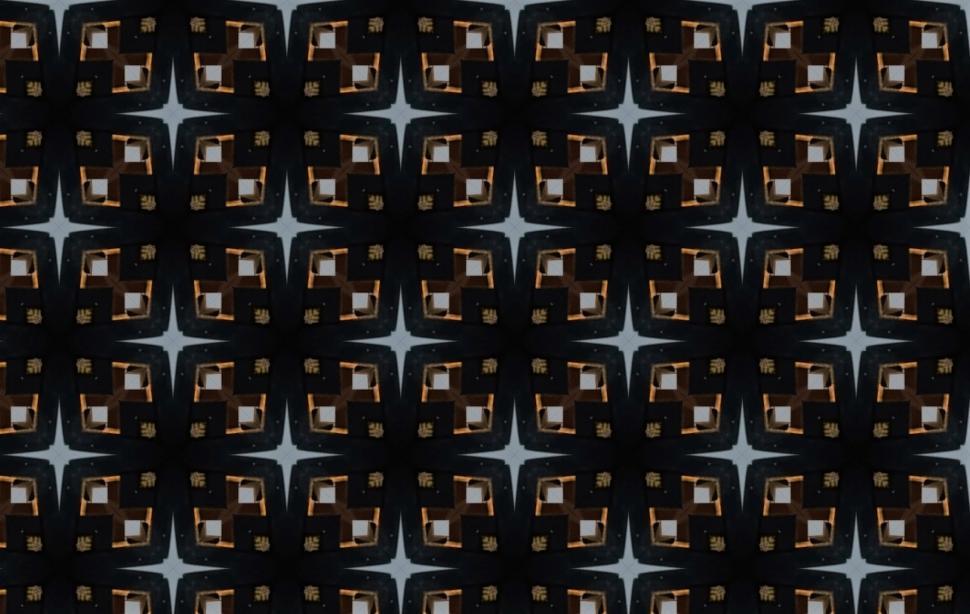 Free Image of Stars repeat pattern design on black  
