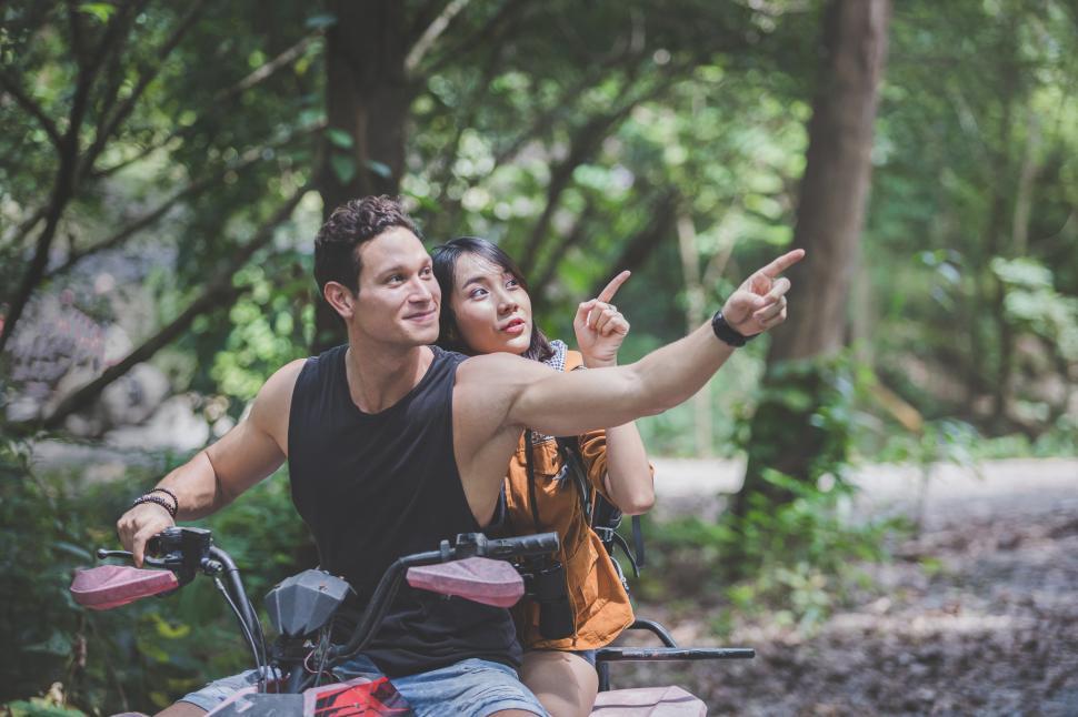 Download Free Stock Photo of Couple on an ATV 