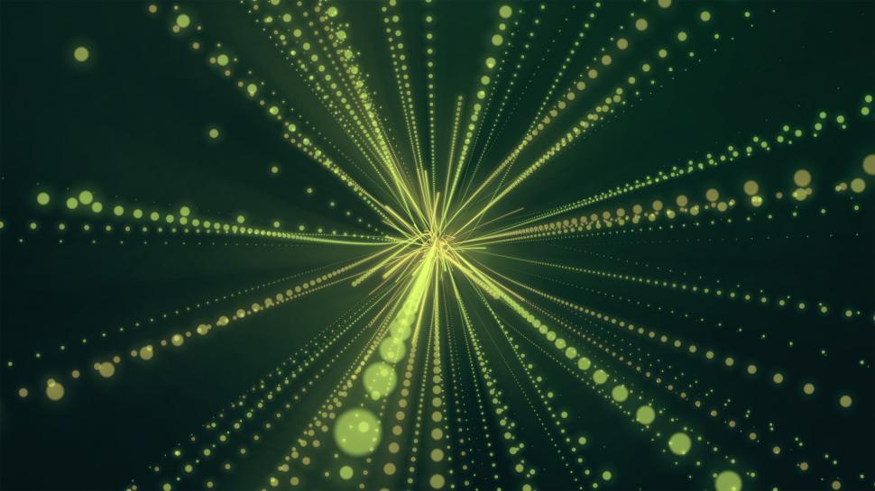 Free Image of Particle flow - Green Color 