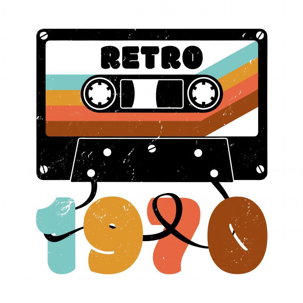 Free Image of Retro 1970 Cassette Tape  