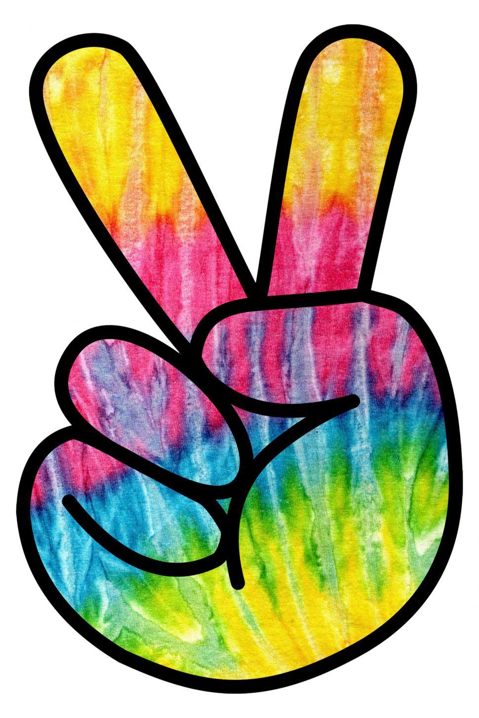 Free Image of Psychedelic Peace Sign  