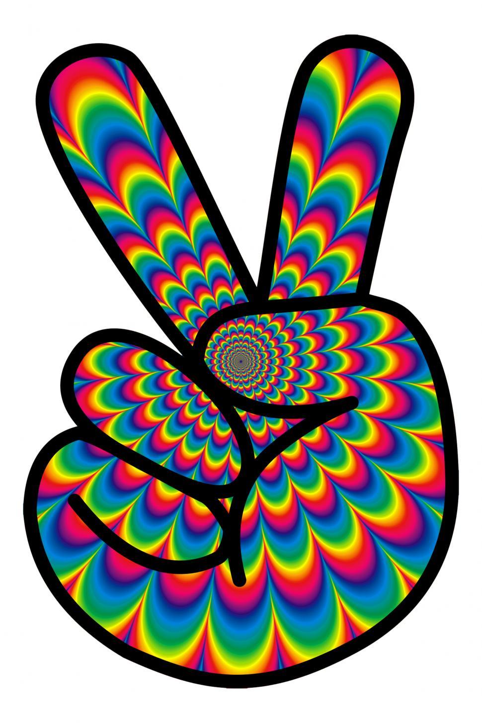 Free Image of Hippie Peace Sign  