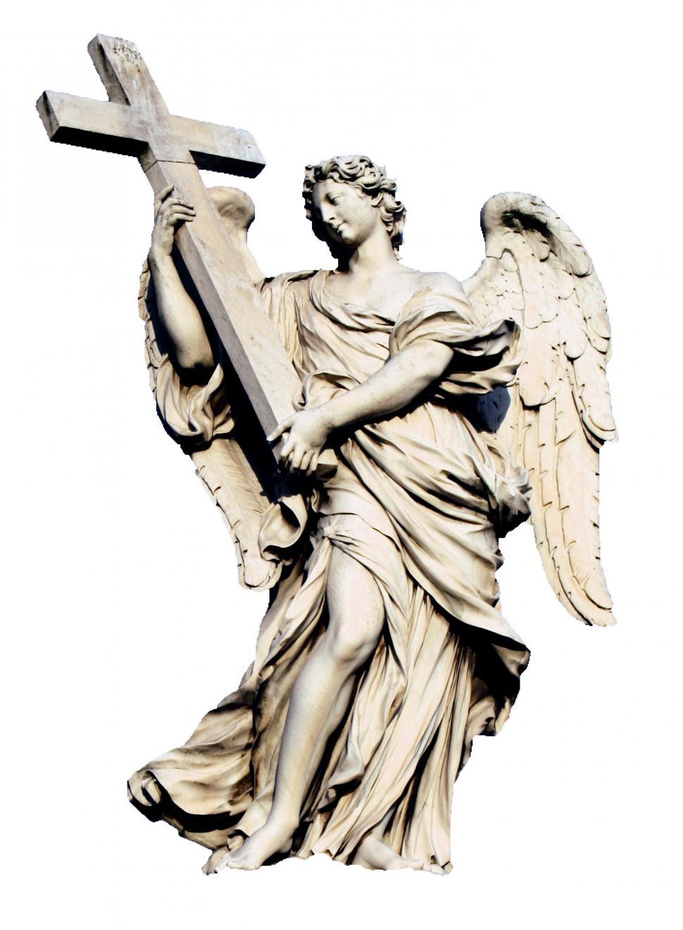 Free Image of Angel With Cross  