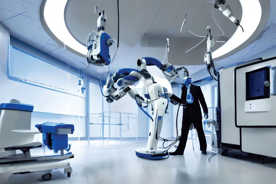 Free Image of Generative AI Futuristic Alien Doctor in a Hospital  