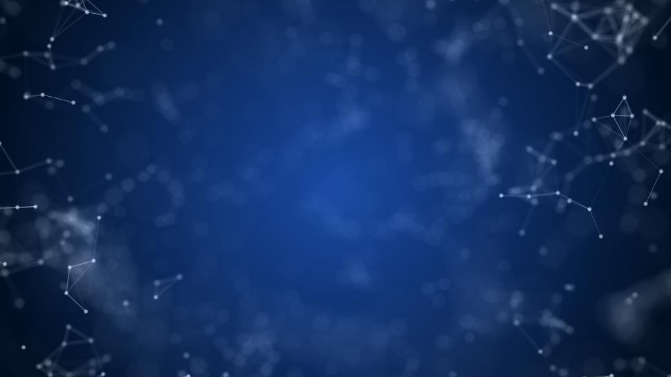 Free Image of Plexus fantasy abstract technology, blue constellations 