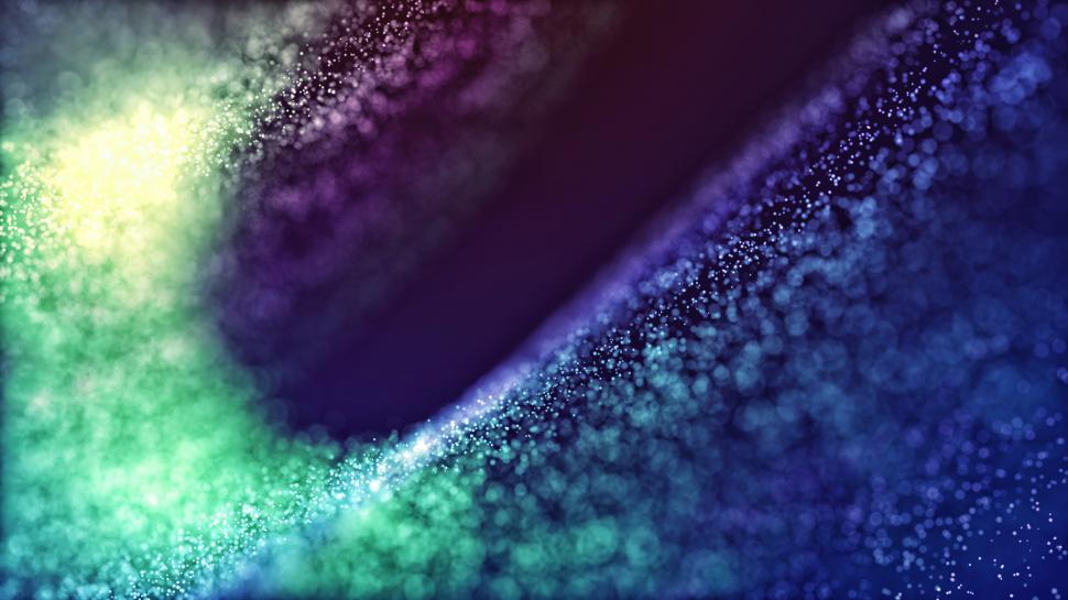 Free Image of Abstract particles background - green to blue 