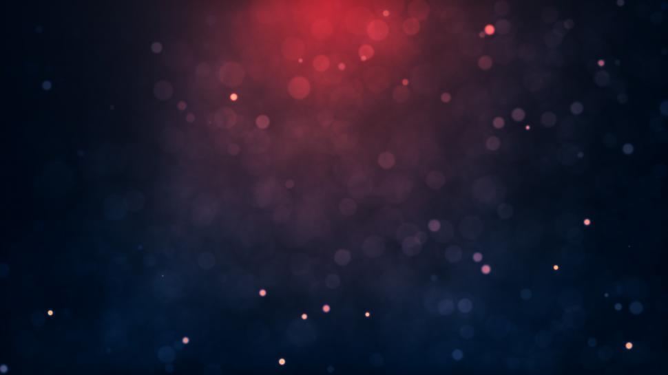 Free Image of Abstract particles background - dark with dramatic red light 