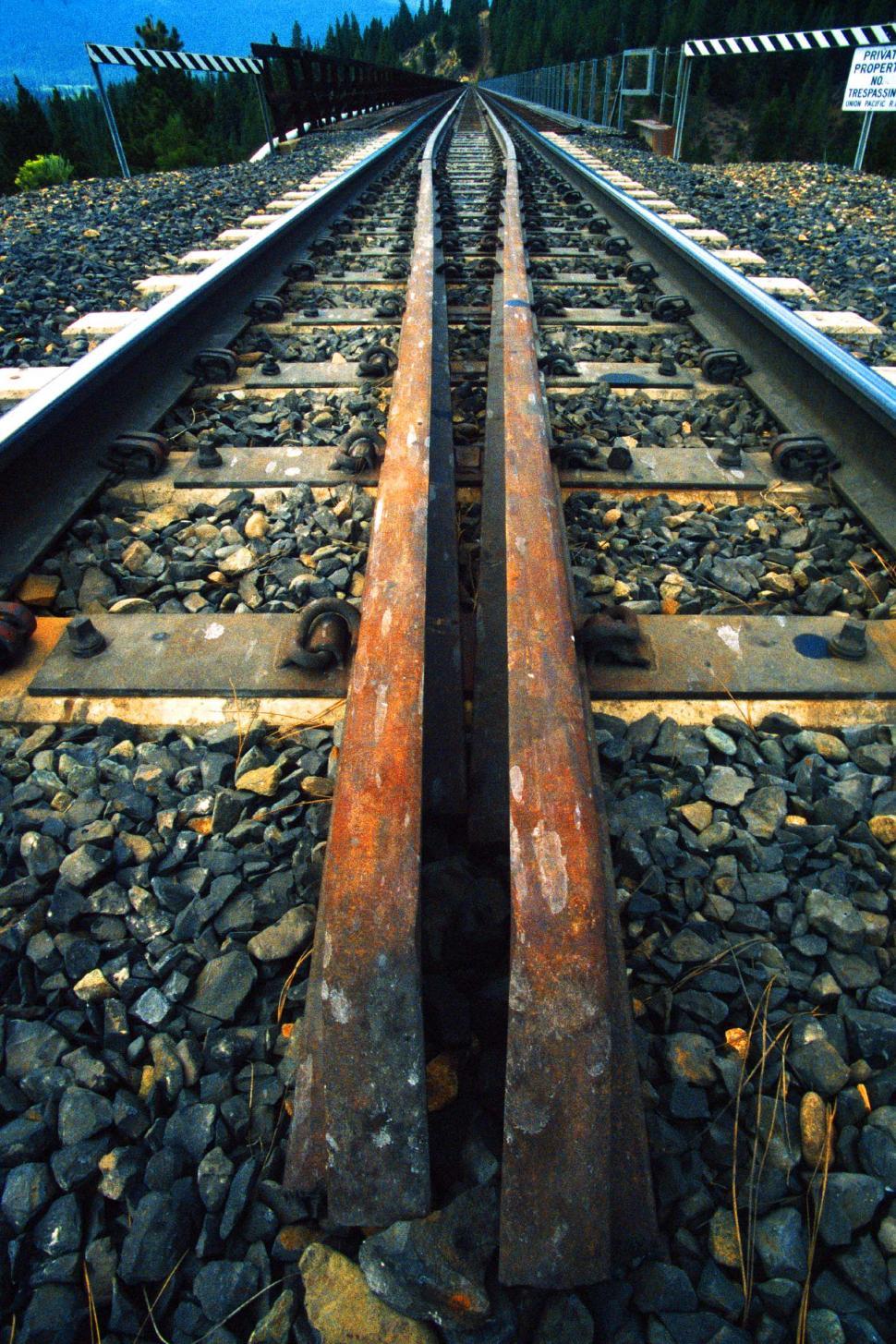 Free Image of Railway Railroad Track With Stones 