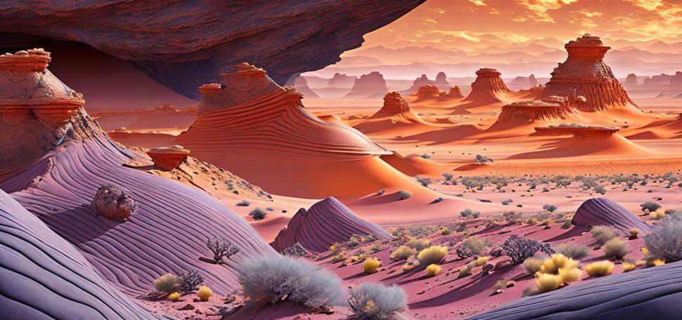 Free Image of Arid desolate desert landscape  