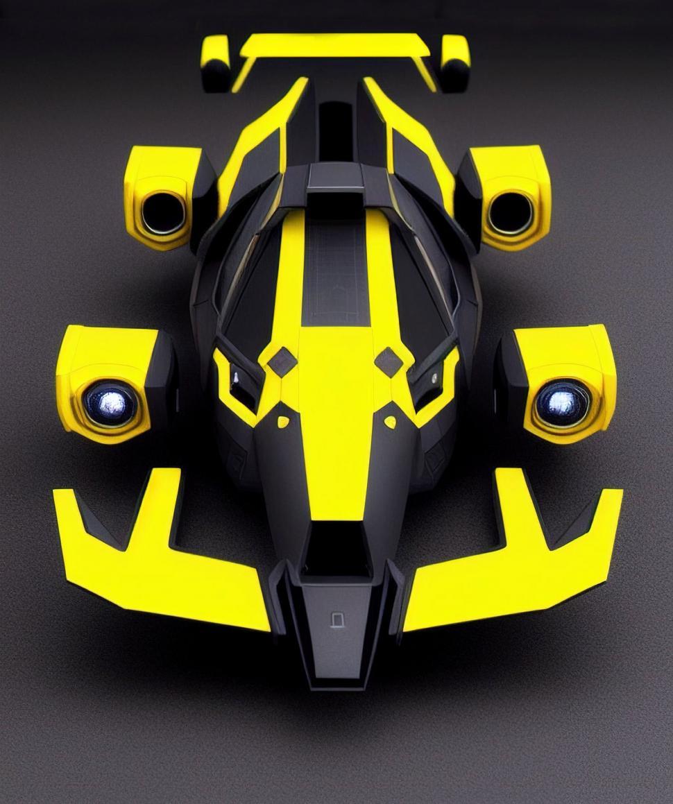 Free Image of Futuristic race car  