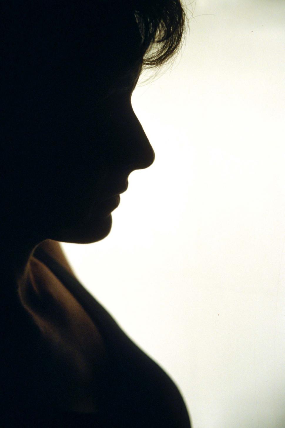 Download Free Stock Photo of Woman in Silhouette 