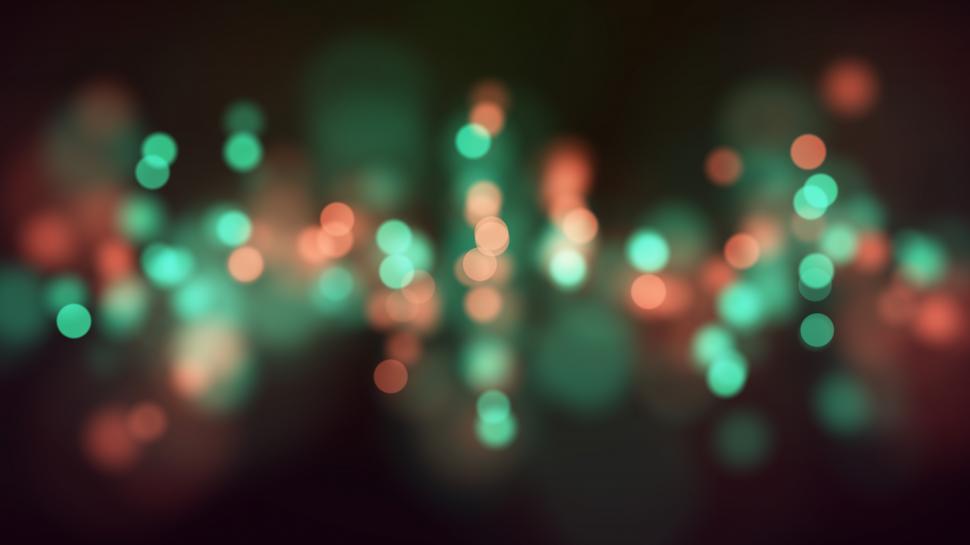 Free Image of Blurred particle background - Red and Green Lights 