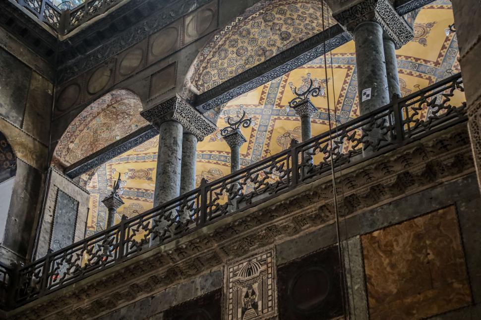 Free Image of Interior details of Hagia Sophia 