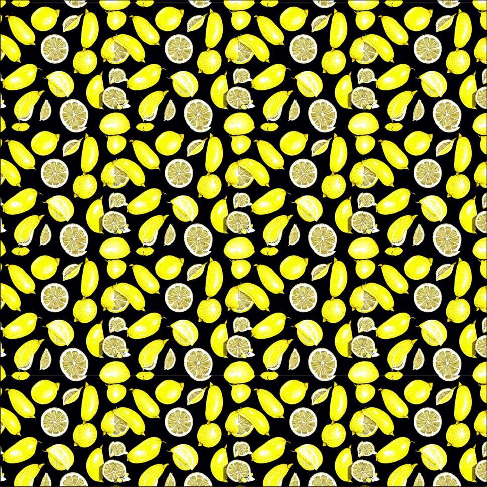 Free Image of Lemons tiled background 