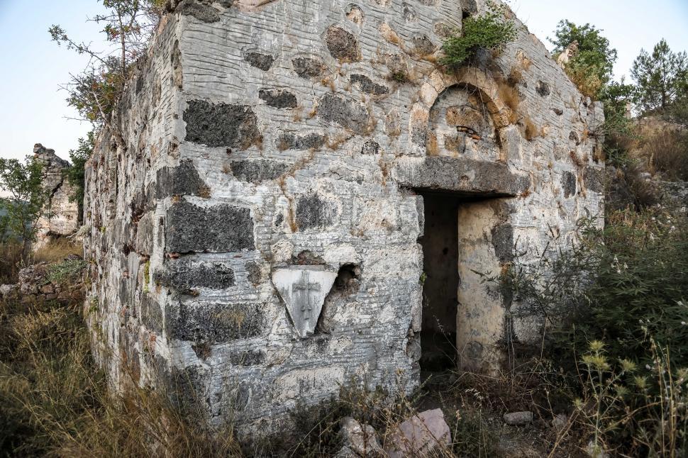 Download Free Stock Photo of Abandoned small stone building in Kayakoy, Turkey 