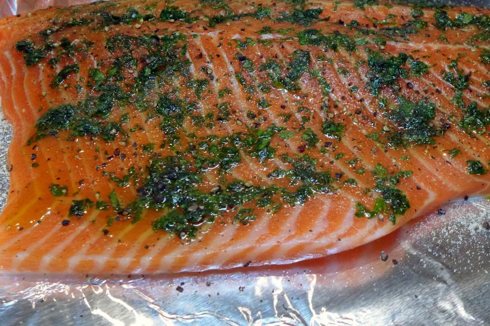 Free Image of Seasoned Salmon Filet 