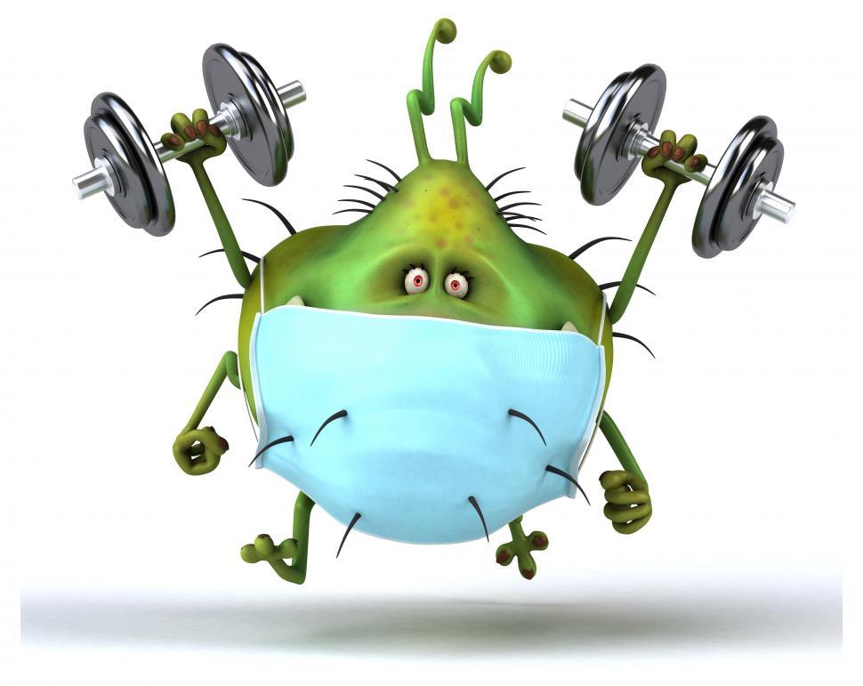 Free Image of Microbe with weights 