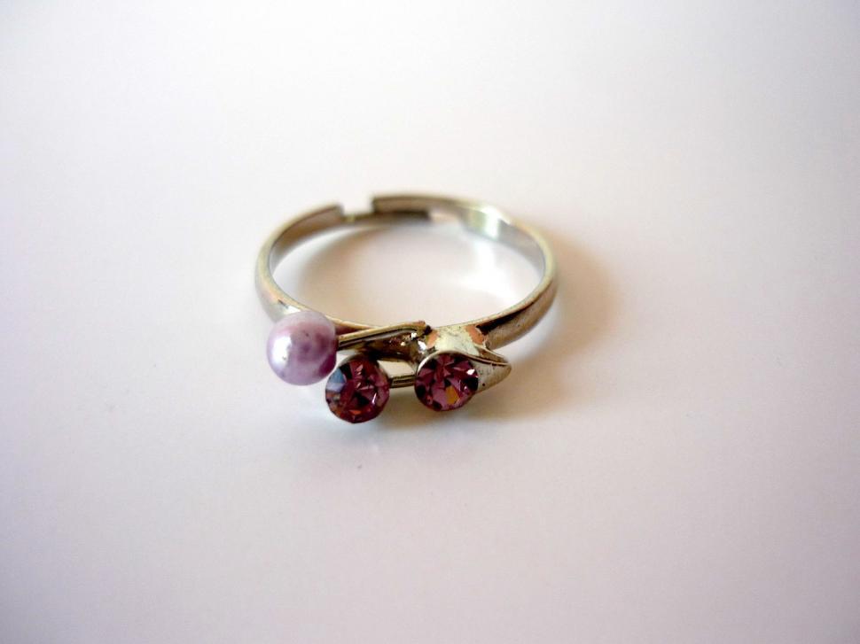 Free Image of Close-up of Ring on White Surface 