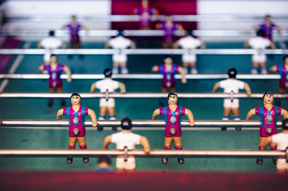 Free Image of table football close up 