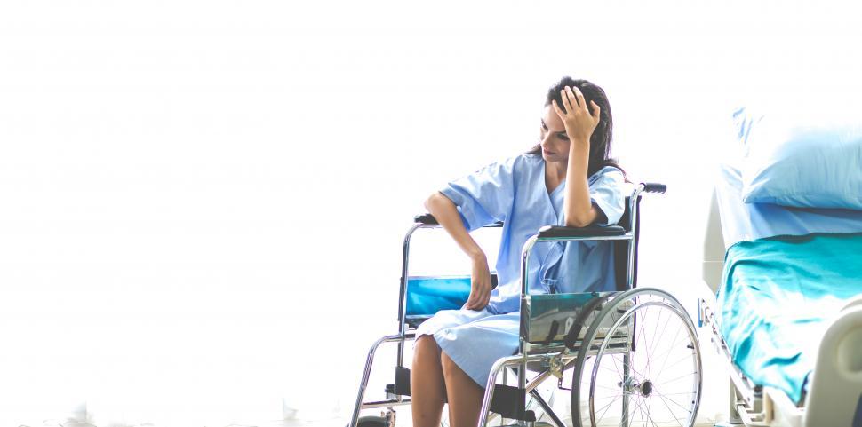Free Image of Patient in a wheelchair 