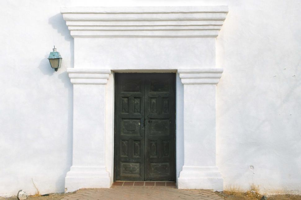 Free Image of Entrance door at San Xavier Mission 