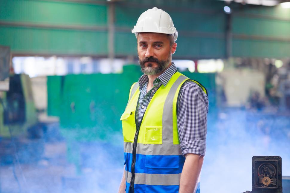 Free Image of Portrait of professional Engineer in factory 