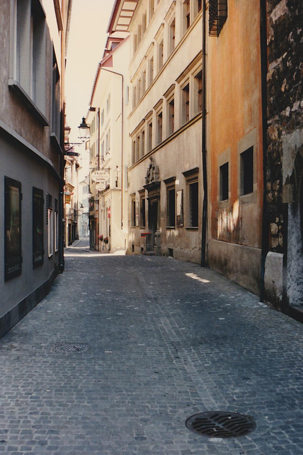 Free Image of Street In Old Zurich 