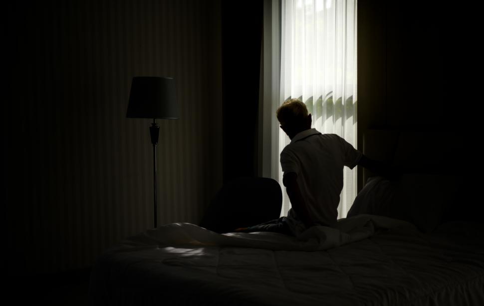 Free Image of Elderly patients with depressive symptoms waking up in the morning 