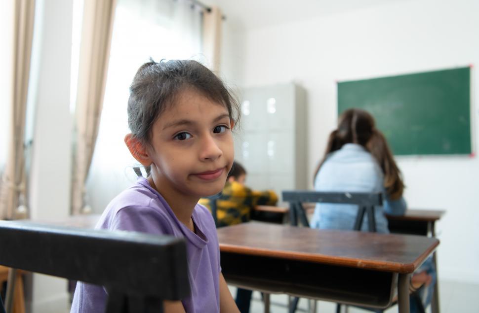 Free Image of Young student in a classroom 