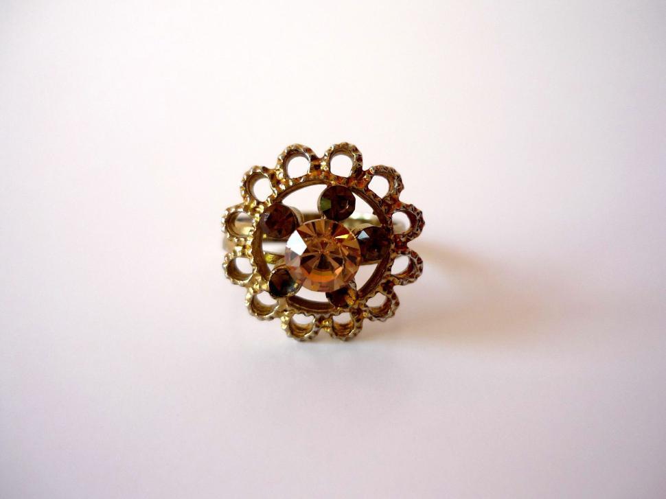 Free Image of Intricately Designed Gold Ring 