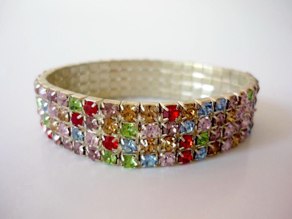 Free Image of Close Up of a Bracelet on a White Surface 