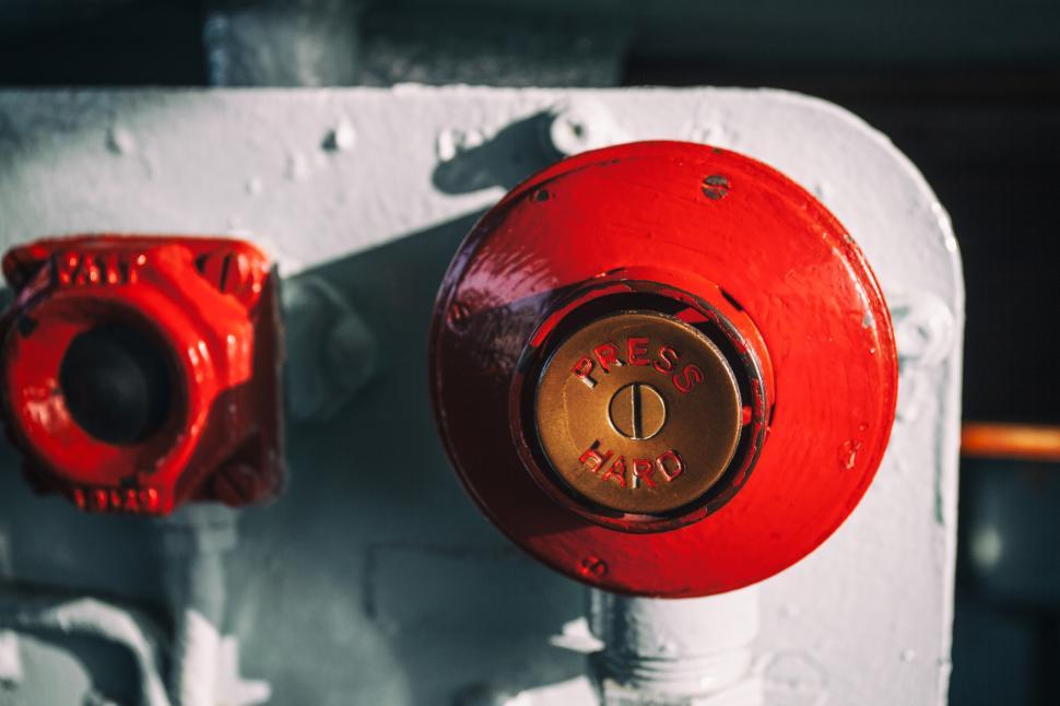 Free Image of Big Red Button Free Stock Photo 