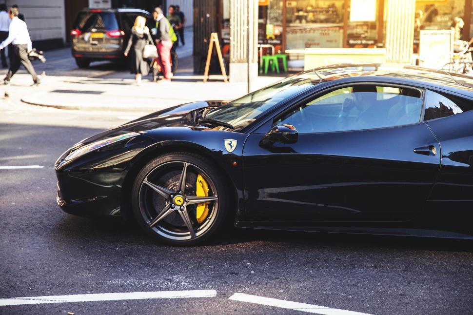 Free Image of Black Ferrari Free Stock Photo 