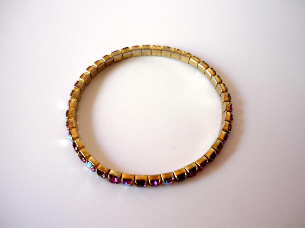 Free Image of Beaded Bracelet on White Surface 