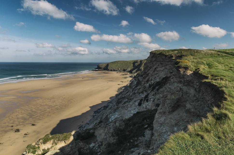 Free Image of Cornish Coastline Free Stock Photo 