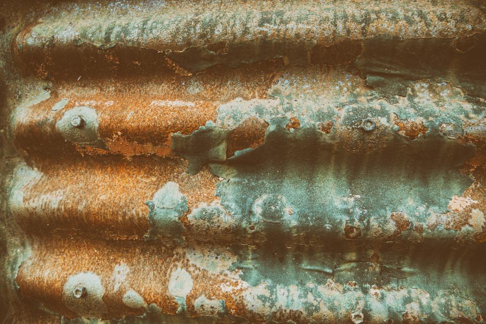 Free Image of Corrugated Iron Texture Free Stock Photo 
