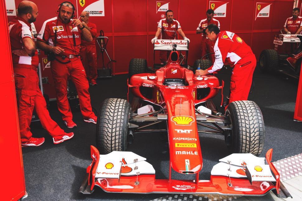 Free Image of Ferrari Formula 1 Team Free Stock Photo 