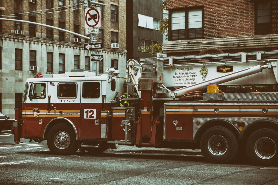 Free Image of Fire Truck New York Free Stock Photo 