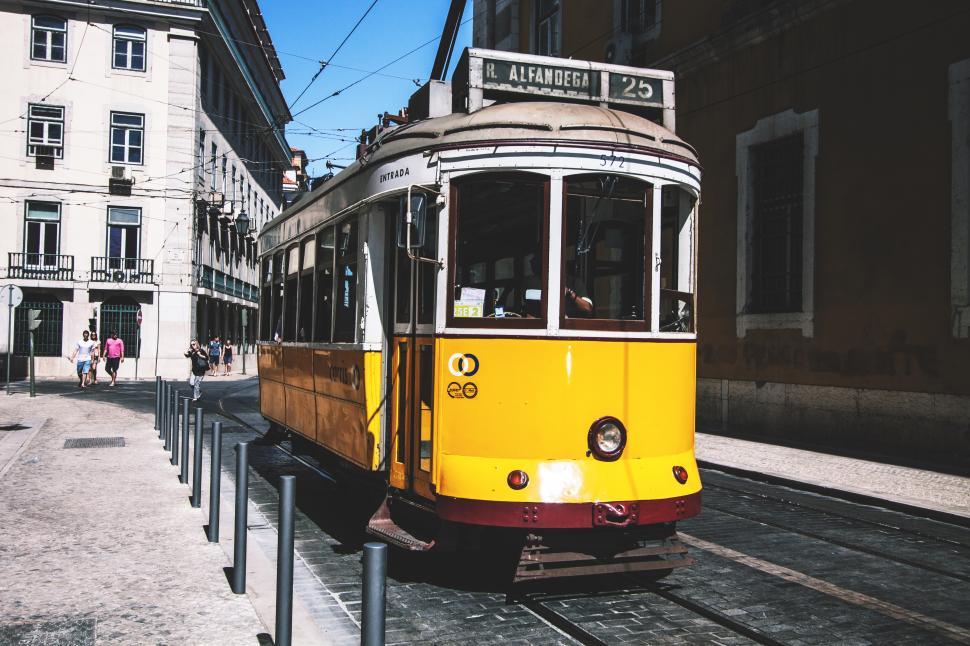 Free Image of Lisbon Tram Free Stock Photo 
