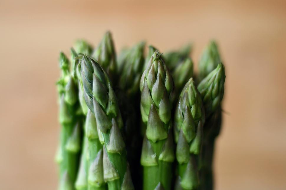Free Image of A close up of a bunch of asparagus 